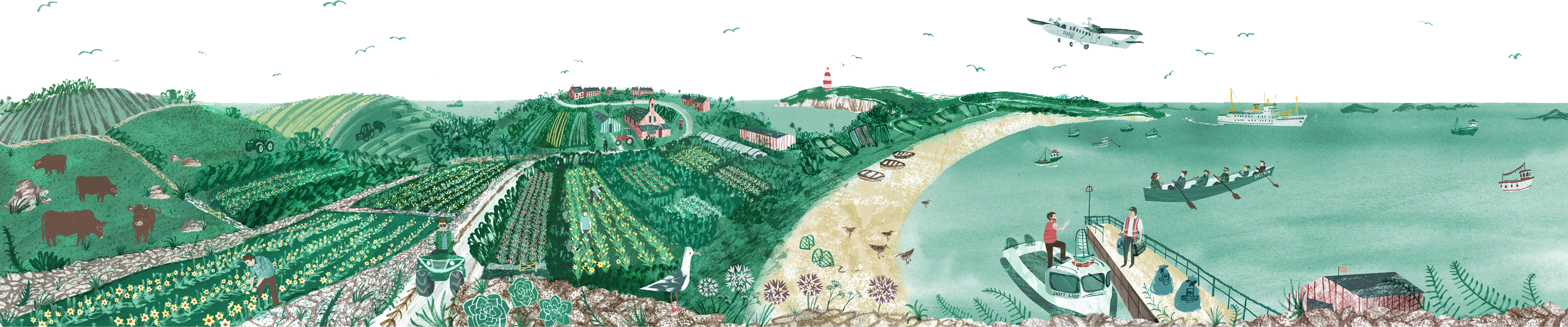 Footer illustration
